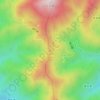 Топографическая карта 红旗岭, высота, рельеф