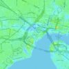 Топографическая карта Brooklyn, высота, рельеф