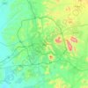 Топографическая карта Mecca, высота, рельеф