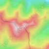 Топографическая карта Pico los Raxos, высота, рельеф