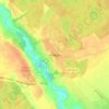 Топографическая карта Медведь, высота, рельеф