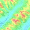 Топографическая карта Calvet Haut, высота, рельеф