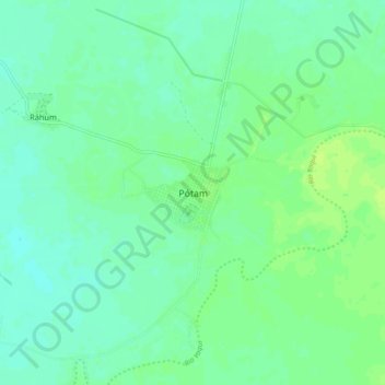Топографическая карта Pótam, высота, рельеф