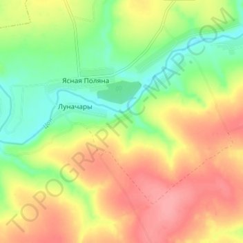 Топографическая карта Михайловка, высота, рельеф