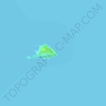 Топографическая карта Pag-asa, высота, рельеф