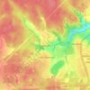 Топографическая карта Тефаново, высота, рельеф