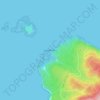 Топографическая карта Cape Flattery, высота, рельеф