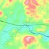 Топографическая карта 下雷, высота, рельеф