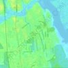 Топографическая карта Saint Augustine Shores, высота, рельеф