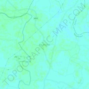 Топографическая карта Raj Khand, высота, рельеф