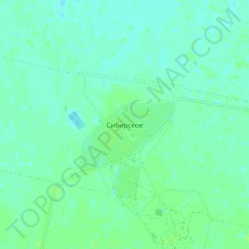 Топографическая карта Сибирское, высота, рельеф