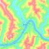 Топографическая карта 蜀河, высота, рельеф