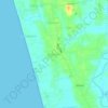 Топографическая карта Benaulim, высота, рельеф
