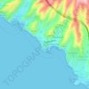 Топографическая карта Los Caideros, высота, рельеф