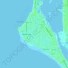 Топографическая карта Sarasota Beach, высота, рельеф