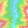 Топографическая карта Верхний Ларс, высота, рельеф