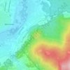 Топографическая карта высокая гора, высота, рельеф