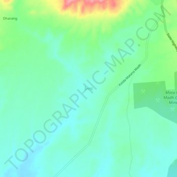 Топографическая карта Denma, высота, рельеф