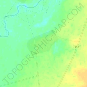 Топографическая карта Хрящевка, высота, рельеф