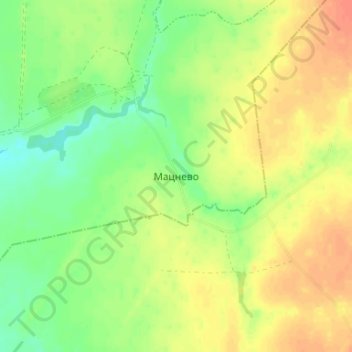 Топографическая карта Мацнево, высота, рельеф