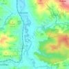 Топографическая карта Siedlisko, высота, рельеф