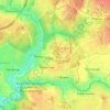 Топографическая карта квартал 195, высота, рельеф