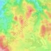 Топографическая карта Les Chazeaux, высота, рельеф