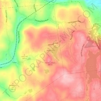 Топографическая карта Allentown, высота, рельеф
