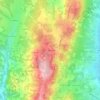 Топографическая карта Le Chevronnet, высота, рельеф