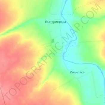 Топографическая карта Гремячка, высота, рельеф