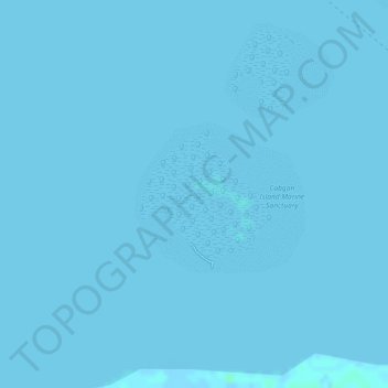 Топографическая карта Cabgan Island, высота, рельеф