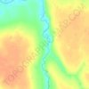 Топографическая карта Вельяминово, высота, рельеф