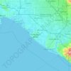 Топографическая карта Huntington Beach, высота, рельеф