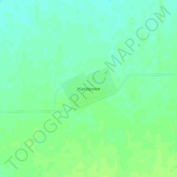 Топографическая карта Нагорное, высота, рельеф