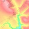 Топографическая карта Песец, высота, рельеф