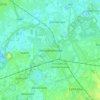 Топографическая карта Dendermonde, высота, рельеф