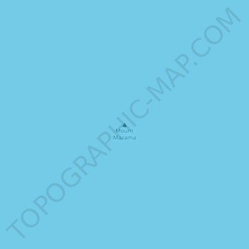 Топографическая карта Mount Mazama, высота, рельеф