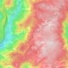 Топографическая карта Poiares, высота, рельеф