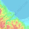 Топографическая карта Самсун, высота, рельеф