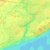 Топографическая карта Голубой Залив, высота, рельеф