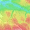 Топографическая карта Канищево, высота, рельеф