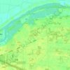 Топографическая карта 圩南, высота, рельеф