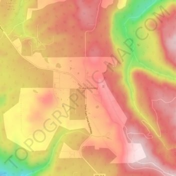Топографическая карта Drake Crossing, высота, рельеф