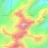 Топографическая карта пик Нурсултана, высота, рельеф