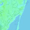 Топографическая карта Chesapeake Heights, высота, рельеф