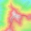 Топографическая карта ჩათა - Чачхох, высота, рельеф
