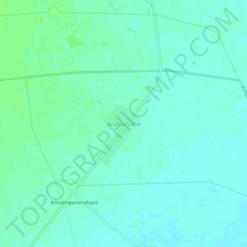 Топографическая карта Andranobe, высота, рельеф