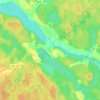 Топографическая карта Зажупанье, высота, рельеф