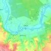 Топографическая карта Чайки, высота, рельеф