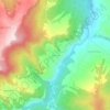 Топографическая карта Бельты, высота, рельеф